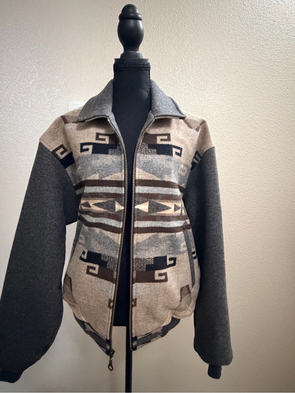 Pendleton Black Jacket with Gray Hood